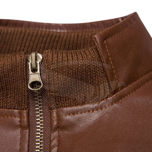 Nuevo diseño de chaqueta de cuero para hombre de color personalizado chaqueta de cuero para hombre Streetwear chaqueta de cuero para hombre - Product Image 4