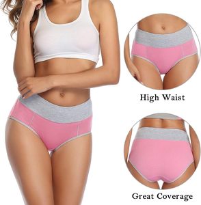 Ropa Interior de Cintura Alta para Mujer Talla Grande 2026, Algodón Suave Elástico y Transpirable, con Botones, Soporte Suave, Ajuste Completo - Product Image 4