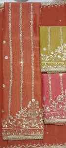 Trajes de moda india bordados a mano sin costuras de diseñador moderno para mujeres elegantes para fiestas de estilo tradicional - Product Image 3