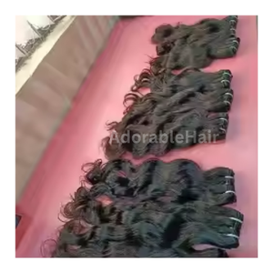 Las mejores extensiones de cabello humano indio virgen crudo, proveedor mayorista alineado con cutícula en India - Product Image 2