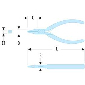 Pince à bec court Facom-Micro-Tech - Product Image 2