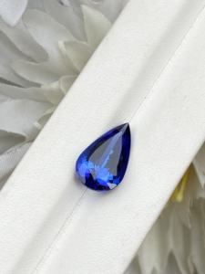 Piedra cortada de pera de tanzanita Natural de alta calidad certificada con excelente Color Zoisita Natural 6,81 quilates Lupa limpia - Product Image 4