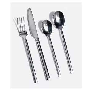 Cubiertos de Acero Inoxidable Espejo, Cuchillo, Tenedor, Cuchara, Vajilla Plateada, Cubiertos de Oro Rosa para Bodas - Product Image 4