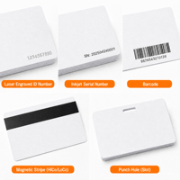 Cartes RFID NFC NTAG216 personnalisées imprimées, PVC brillant mat, impression holographique, fréquence 13,56 MHz, programmables pour cartes-clés d'hôtel
