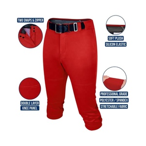 Pantalones de softball deportivos con cremallera para mujer Pantalones de softball para mujer con parte inferior elástica con paneles de malla para máxima comodidad - Product Image 3