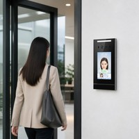 BS-FR05 Yüz Tanıma Terminali LCD Erişim Kontrol Cihazı Gece Görüş Sıfırlama Fonksiyonu Ofis için Wi-Fi Kapı Giriş Sistemi