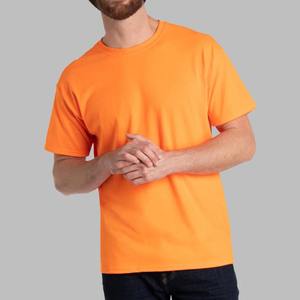 Vente en gros 2024 Nouveau T-shirt lourd à manches courtes de haute qualité 240 GSM Couleur orange de luxe Vente à chaud T-shirt avec logo personnalisé - Product Image 2