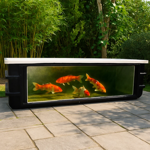 Vente directe d'usine, aquariums de 300 gallons, grand aquarium en fibre de verre, base plate, réservoir d'eau pour poissons marins, aquaculture - Product Image 4