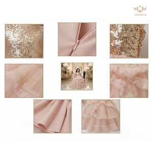 Vestido de fiesta de tul con lentejuelas para niñas, vestido de baile personalizable, vestido de niña de flores, ropa Formal multicolor para niños, ropa OEM Form BD - Product Image 5