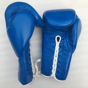 Guantes profesionales MMA Guantes de boxeo con cordones de cuero para entrenamiento de lucha profesional y equipo de combate al por mayor - Product Image 5