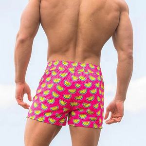 Pantalones cortos de baño de verano para hombre con logotipo personalizado de alta calidad 100% poliéster sublimación impresa High Street antiarrugas Fitness - Product Image 4