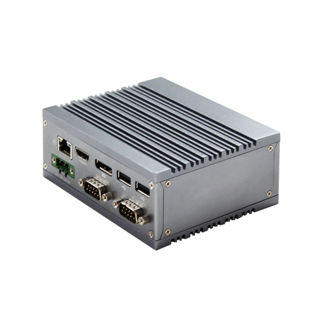 Industrial Embedded Mini PC Small Size 12~32V Intel J4205 J3455 Processor 3 LAN/4 COM/4 USB Win10 Linux with Stock Availability