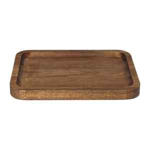 Plateau de service en bois d'acacia fait à la main au meilleur prix avec poignées en bois naturel - Product Image 2