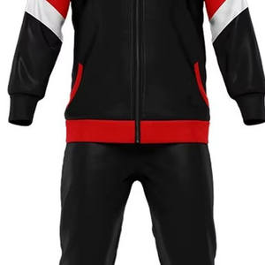 Vêtements de sport Ensemble veste et pantalon décontractés Ensemble 2 pièces pour homme Survêtements de plein air à blocs de couleurs pour homme - Product Image 5