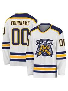 Jersey de Hockey sobre Hielo Sublimado con Cuello de Cordones Personalizado Profesional OEM 2025 Uniforme para Adultos Ropa Profesional de Hockey sobre Hielo - Product Image 5