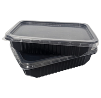 Divan Ambalaj Contenants alimentaires en PP de 500 cc, compatibles micro-ondes, avec couvercle - Épaisseur 5 mm pour plats préparés Modèle 54T001 Turquie