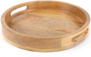 Plateau de service en bois moderne de qualité supérieure pour collations thé boisson petit déjeuner cuisine vaisselle vente en gros planches de service - Product Image 5