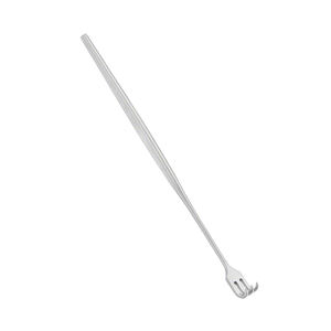 Retractor de herida y tráquea Curva grande 165 mm 6,12 "3 puntas Profundidad afilada 7,5mm Ancho 10 mm Retractores quirúrgicos - Product Image 2