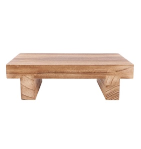 Mini tabouret en bois fleur présentoir en pot plante étagère succulentes bonsaï support Vintage bois Grain jardin plante Pot Riser Stan - Product Image 5