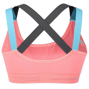 Servicio OEM Logotipo personalizado Fitness Sexy Cross Back Fitness Bra Ajustable Alto impacto Mujeres Fitness Bra - Product Image 3