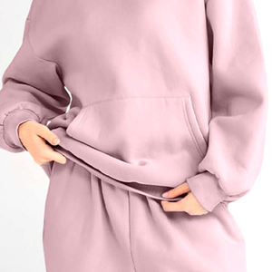 Precio asequible Durable Cómodo Regular Fit Señoras Sudadera con capucha Manga larga Mujer Sudadera con capucha en color sólido - Product Image 6