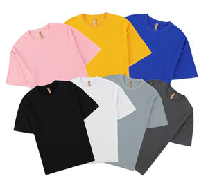 เสื้อยืดคอกลมคอกลมคอกลมสำหรับผู้หญิงขนาดใหญ่เสื้อยืดผู้หญิงคอกลมผ้าคอตตอน - Product Image 4