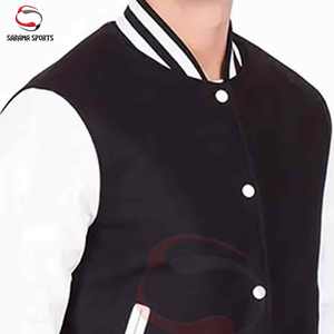 Chaqueta Varsity de Moda Masculina de Alta Calidad, Chaquetas de Béisbol Unisex con Bordado de Logotipo Personalizado - Product Image 5