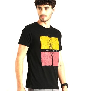 T-shirts graphiques de luxe et haut de gamme pour hommes, 100 % coton tricoté, style urbain, couleurs et logo personnalisables, coupe classique - Product Image 4