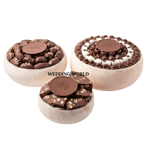 Bol à chocolat en acier inoxydable avec bol à chocolat de luxe plaqué argent pour les mariages royaux bol à chocolat de Ramadan de vente chaude - Product Image 2