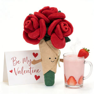 Wholesale Super Soft <b>Jelly</b> Catt Romantic Rabbit Plush Toys Perfect Aesthetic Valentine's Day Gift and Wedding Couple Present - Product Image 1