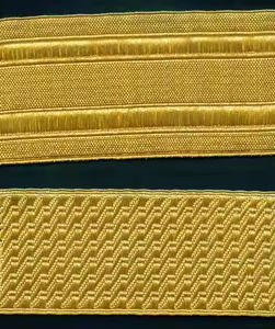 Wholesale French Gold Lace Braid and Fringes OEM Ceremonial Gold Braided Lace Custom Bulk Quantity Lace Braid - Product Image 1