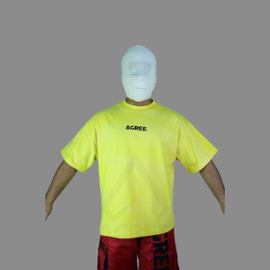 T-shirt vintage délavé à l'acide pour homme, broderie personnalisée du logo sur le devant, coupe oversize, 100 % coton respirant, écologique, manches courtes, tissé - Product Image 2