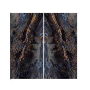 Carreaux en porcelaine noire de qualité supérieure, finition polie, épaisseur 12 mm, 1600x3200 mm, aspect marbre, dalles de sol, finition mate - Product Image 4