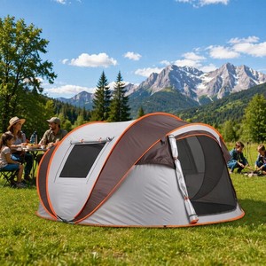 Carpa de Camping Automática Desplegable para 3 Personas, Fácil de Instalar, Refugio al Aire Libre, Carpa Familiar para la Playa - Product Image 1