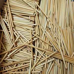 หลอดดูดน้ำไม้ไผ่สีสั่งทำทนทานและใช้แล้วทิ้งพร้อมถุงทำความสะอาดและหรูหรา - Product Image 3