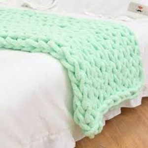 100% Luxurious Cotton <b>Throw</b> Blanket Herringbone Lightweight Soft Warm Wool Feel Acrylic <b>Throw</b> for Sofa Blanket In India By hi - Product Image 1
