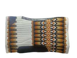 Customized 1/2\" Gray Wool <b>Felt</b> Multi-Color Contour <b>Pad</b> New Zealand Wool Horse Show Saddle Leather Size 34x42-Manufacturer - Product Image 3