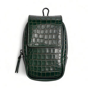 Sac de golf compact imperméable en cuir PU avec logo personnalisé, style fermeture éclair à rabat - Product Image 2