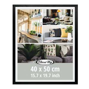 40 X 50 cm Pine Wood Picture <b>Frame</b> Black Hanging <b>Poster</b> <b>Frame</b> for Display Square Style Mirrored A1 <b>A2</b> A3 A4 A5 Sizes Available - Product Image 2