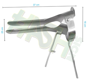 Instrument chirurgical vétérinaire allemand professionnel de haute qualité en acier inoxydable-spéculum vaginal pour le diagnostic des opérations de naissance - Product Image 5