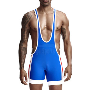 Latest Design FOGE SPORTS <b>Men's</b> Wrestling <b>Singlet</b>-Spandex/Polyester Quick Dry Breathable Comfortable Customizable Colors & Logo - Product Image 1