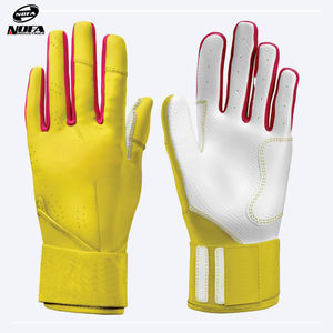 Conception du logo OEM Gants de frappe de baseball en cuir de chèvre à manchettes longues personnalisés pour enfants jeunes hommes Gants de frappeur d'entraînement de balle molle - Product Image 6