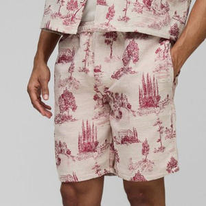 Shorts de tapisserie de coupe décontractée de haute qualité pour hommes derniers shorts de mode décontractée prix d'usine de gros pour les vêtements d'été - Product Image 1
