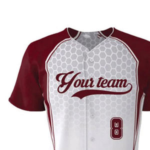 Vente en gros de vêtements de sport maillots de baseball personnalisés nouveau design maillots de baseball avec logo personnalisé maillots à manches courtes - Product Image 5