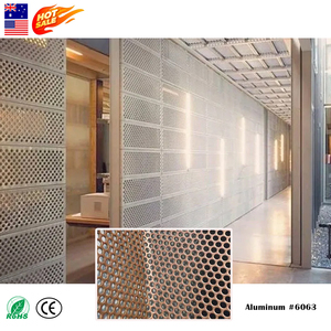 Giá Rẻ Xây Dựng Bảng Trang Trí Tổ Ong Kim Loại Đục Lỗ Nhôm Mặt Tiền Tấm Tường Tấm Tấm Cho Bên Ngoài Trong Nhà - Product Image 1