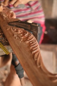 Muebles de Dormitorio Clásicos Europeos Modernos Tallados a Mano, Cama para Niños, Cuna para Bebés, Madera Maciza de Caoba - Color Blanco Puro - Product Image 6