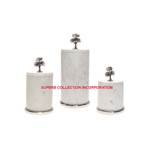 ชุดกระป๋องสีขาวและสีทอง3ชิ้น - Product Image 4