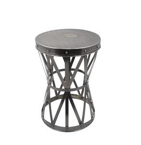 Finition enduite formée par poudre de table ronde de meubles de luxe en métal de fer de couleur pourpre élégante de conception adaptée aux besoins du client - Product Image 6