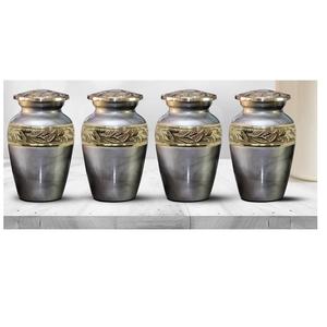 Keepsake <b>Urns</b> Gray - <b>Small</b> <b>for</b> <b>Human</b> <b>Ashes</b> Set of 4 with Premium Box & Bags - Handcrafted Mini <b>Urns</b> <b>for</b> <b>Ashes</b> - <b>Small</b> - Product Image 5