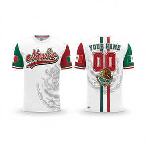 Maglia da Calcio Messicana Personalizzata con Nome e Numero, Stampa 3D ad Alta Visibilità per Tifosi - Product Image 2